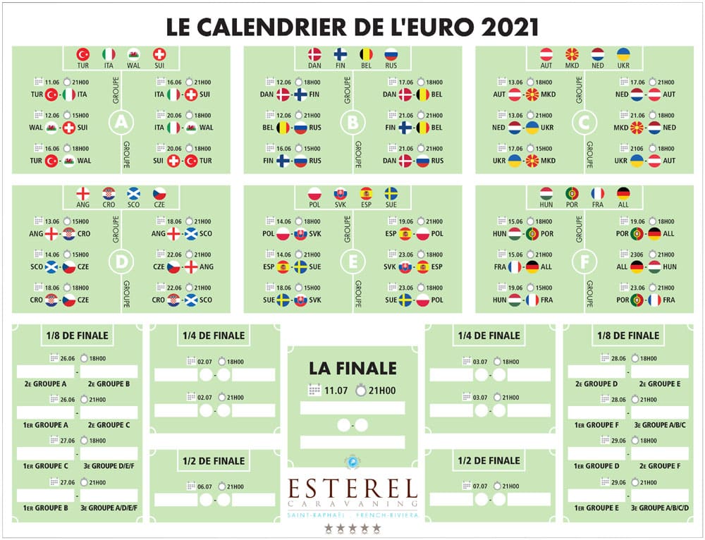 EURO 2021 à Esterel Caravaning