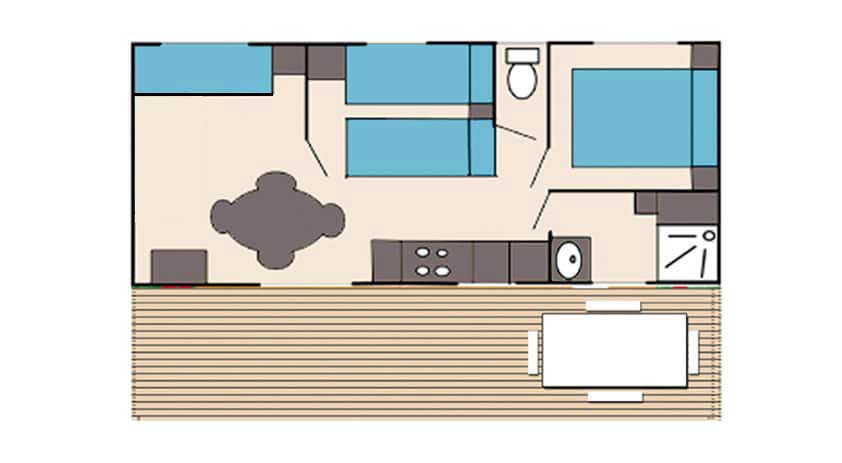 Plan MOBIL HOME Junior Suite