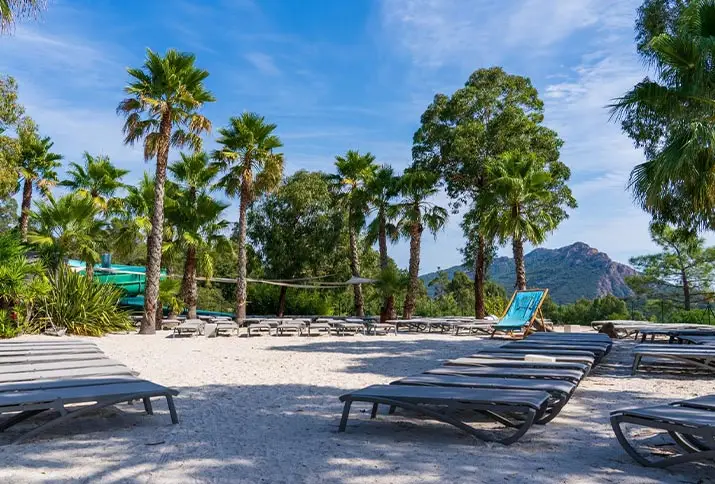 La plage Esterel Caravaning
