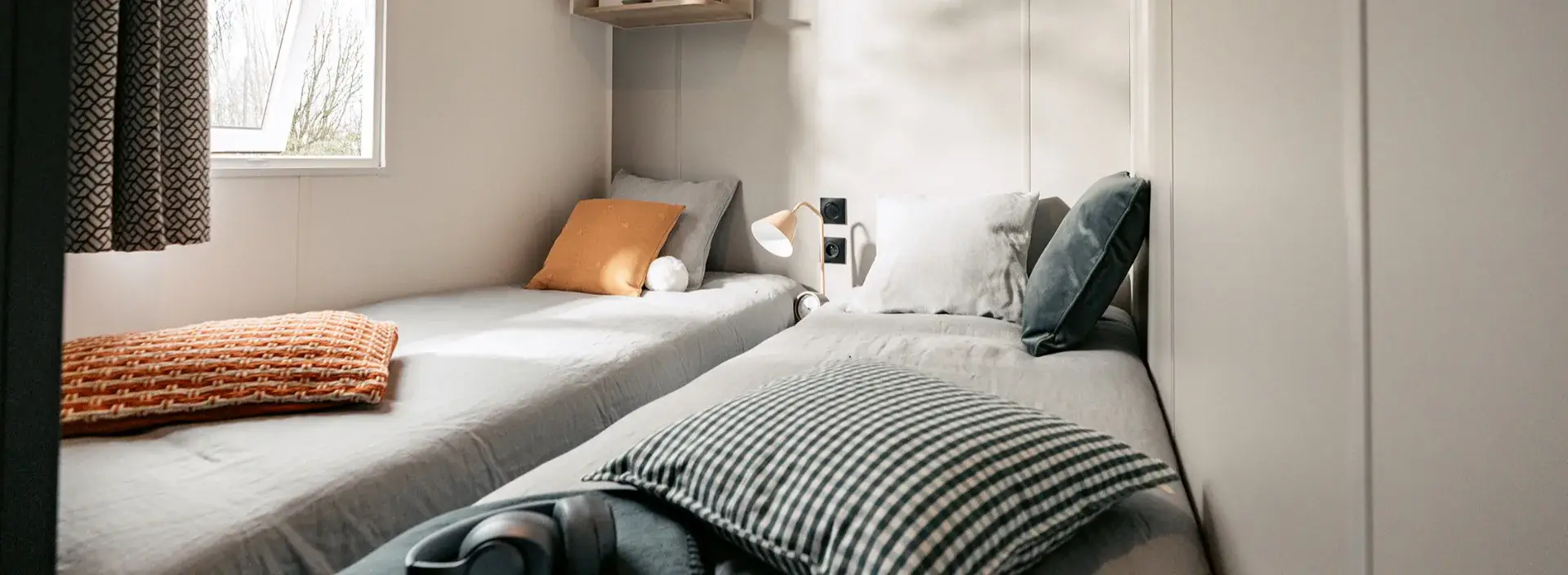 Deuxième chambre du mobil-home Villa